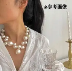 大振りパールネックレス
