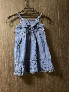 【美品】GAP ギャップガールズ デニムワンピース90cm