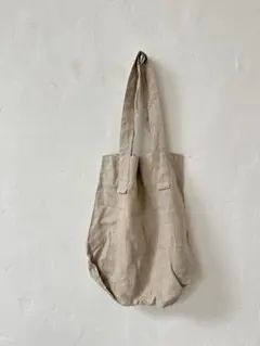 SM2 サマンサモスモス　リネンショルダーバッグ　麻100 シンプル　エコバッグ
