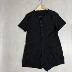y's ワイズ　ヨウジヤマモト　変形カーディガン　半袖　黒のサムネイル