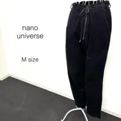 ナノユニバース コーデュロイ イージーパンツ ブラック M