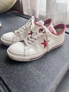 CONVERSE ALL STAR ホワイト/レッド スニーカー