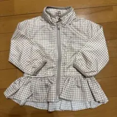petit main チェック柄ナイロンジャケット 80サイズ