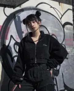 gibous シグナル ボア アウター ショート ブラック M