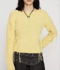 lagua gem/ラグアジェム BUMPY DROP YARN ニット