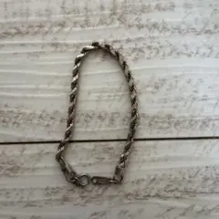 925シルバー ツイストチェーンブレスレット