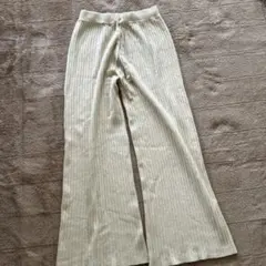 ホリデイ　ワイド　リブ　ニット　パンツ