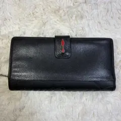 ✨美品✨クリスチャンルブタン 長財布 パロマ レザー 黒×赤 スニーカー