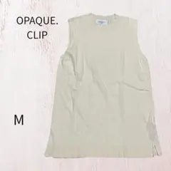 OPAQUE.CLIP ノースリーブ トップス アイボリー M