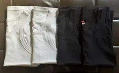 Hanes BEFFY タンクトップ ブラック グレー Ｌサイズ 4枚のサムネイル