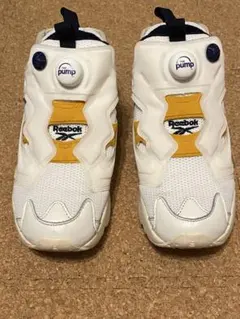 Reebok リーボック　ポンプヒューリー24cm ホワイト/イエロー/ネイビー