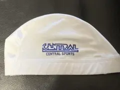 セントラルスポーツ　帽子　スイミング　白　水泳帽 スイミングキャップ