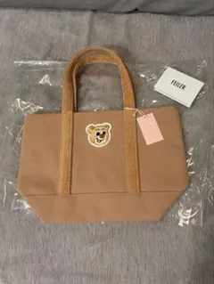 【新品未使用】ラブラリーバイフェイラー　ワッペントートバック/ベージュ（小）