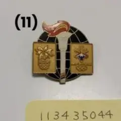 オリンピック 聖火 ピンバッジ