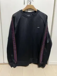 STUSSY ブラック ジャージラグランスリーブ