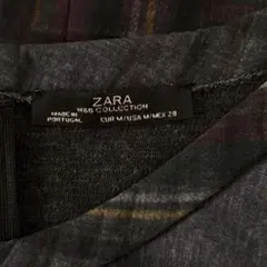 ZARA チェック柄 七分袖 トップス