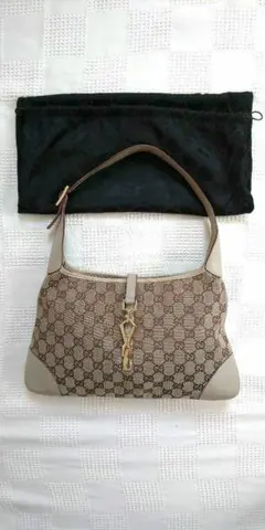 GUCCI　グッチ　ワンショルダーバッグ　ジャッキー　GGキャンパス　保存袋付き