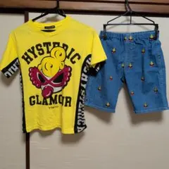 HYSTERIC GLAMOUR Tシャツとショートパンツセット 130cm