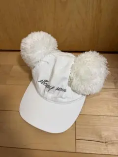 ミッキーマウス ポンポン付きキャップ