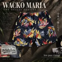 希少XL】ワコマリア × ブラックアイパッチ 虎柄 アロハ ショーツ