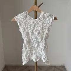 ♡SeaRoomlynn♡半袖 シャーリング トップス ホワイトのサムネイル