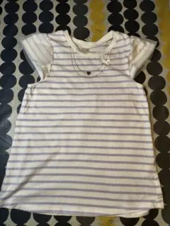 petit main ボーダーTシャツ 130cmのサムネイル