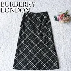 BURBERRY LONDON スカート ノバチェック Aライン レアカラー 緑のサムネイル