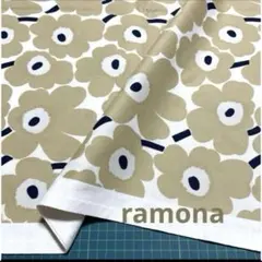 マリメッコ 生地 ミニウニッコ ベージュ 2020春 日本限定