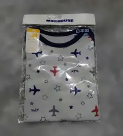 MIKI HOUSE 飛行機柄 ボディシャツ 70