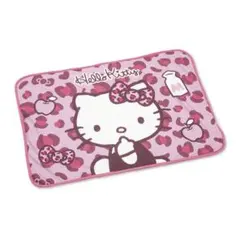 ハローキティ ピンクレオパード柄ブランケット