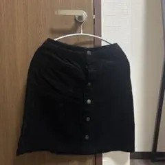 ブラック ベロア タイトスカート