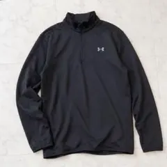 UNDER ARMOUR アンダーアーマー ハーフジップ ジャージ ブラック M