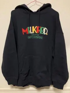 MILKFED パーカー スウェット ネイビー