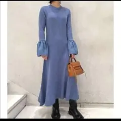 【ミラオーウェン】リブニットワンピース