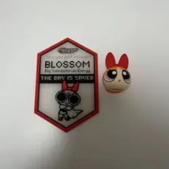 パワーパフガールズ　クリアラバーコースター　キャップチャーム　ブロッサム