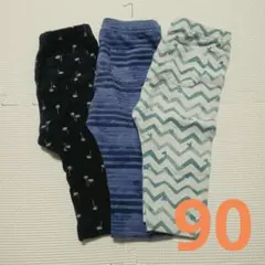 UNIQLOレギンス 七分丈 3枚セット 90センチ