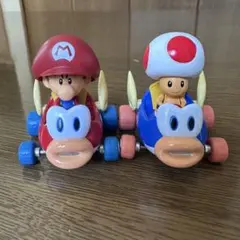 マリオカート ピノキオ・マリオ プルバックカー ミニカー 新品