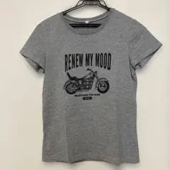 RENEW MY MOOD プリント 半袖Tシャツ グレー Sサイズのサムネイル
