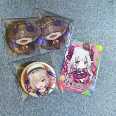 でびでび・でびる 魔界ノりりむ缶バッジ えま★おうがすとカード セット