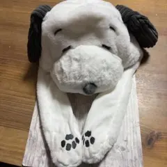 USJ ユニバ　スヌーピー被り物　帽子　キャップ　ぬいぐるみハット　耳立ち