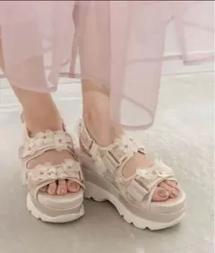 RANDA フラワースポーツサンダル　M 厚底サンダルのサムネイル