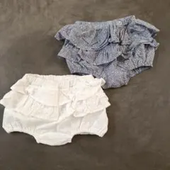petit main フリル付きパンツセット