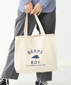 BEAMS BOY / BB ロゴ TOTE BAG ナチュラルのサムネイル