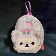 コリラックマ リュック ポーチ 猫 カラビナ付/リラックマ サンエックス ピンク