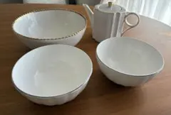 Francfranc 食器セット ボウル3個 ティーポット
