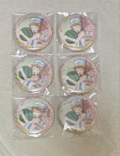大空あかり イオン限定 アイカツスターズ！ チーズソフトクッキー 缶バッジ 6個