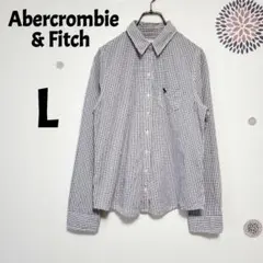 Abercrombie & Fitch チェック柄 シャツ　Lのサムネイル