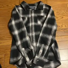 Request ブラック/ホワイト チェックネルシャツ　SIZE2のサムネイル