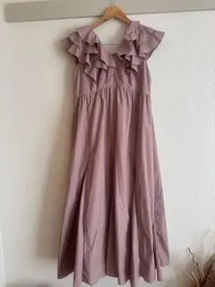manielle 定番ドレス ワンピース キャメル - メルカリ