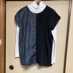 大島紬リメイクチェニック12